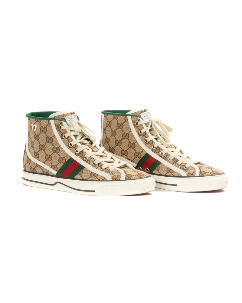 Alternative view of Gucci Sneakers Tennis 1977 High GG Supreme Marrone