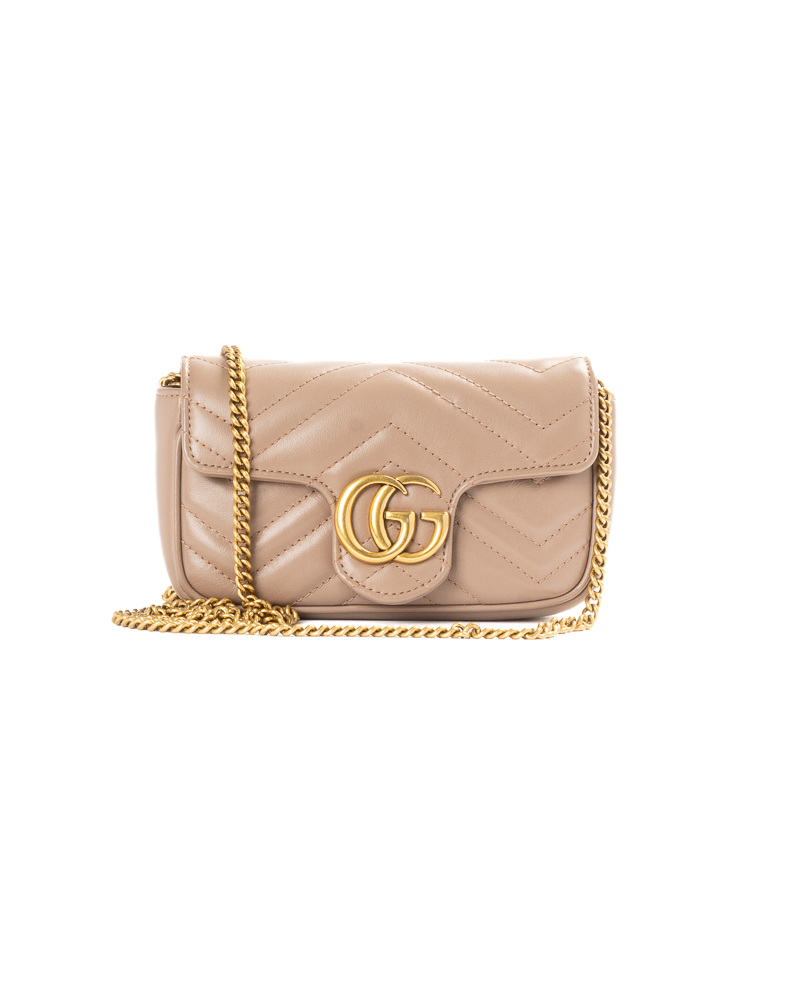Gucci Mini Marmont 16 Matelassè Cipria