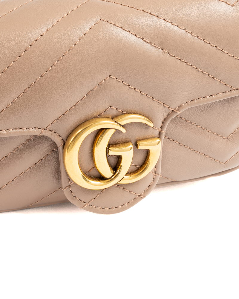 Alternative view of Gucci Mini Marmont 16 Matelassè Cipria
