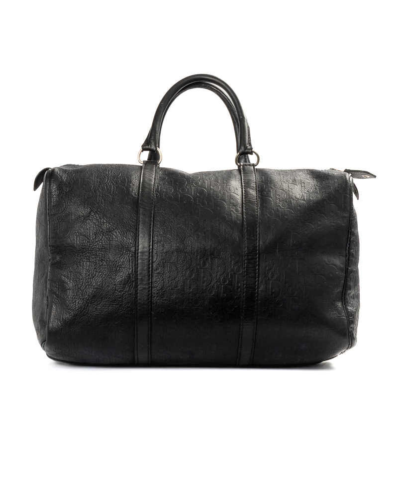 Christian Dior Bowling Large Vintage Oblique Pelle Nera