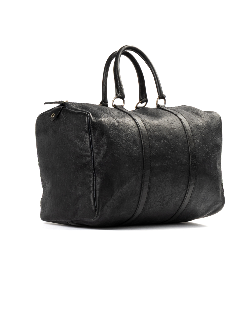 Alternative view of Christian Dior Bowling Large Vintage Oblique Pelle Nera