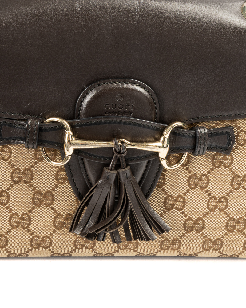 Alternative view of Gucci Emily Medium GG Supreme Marrone