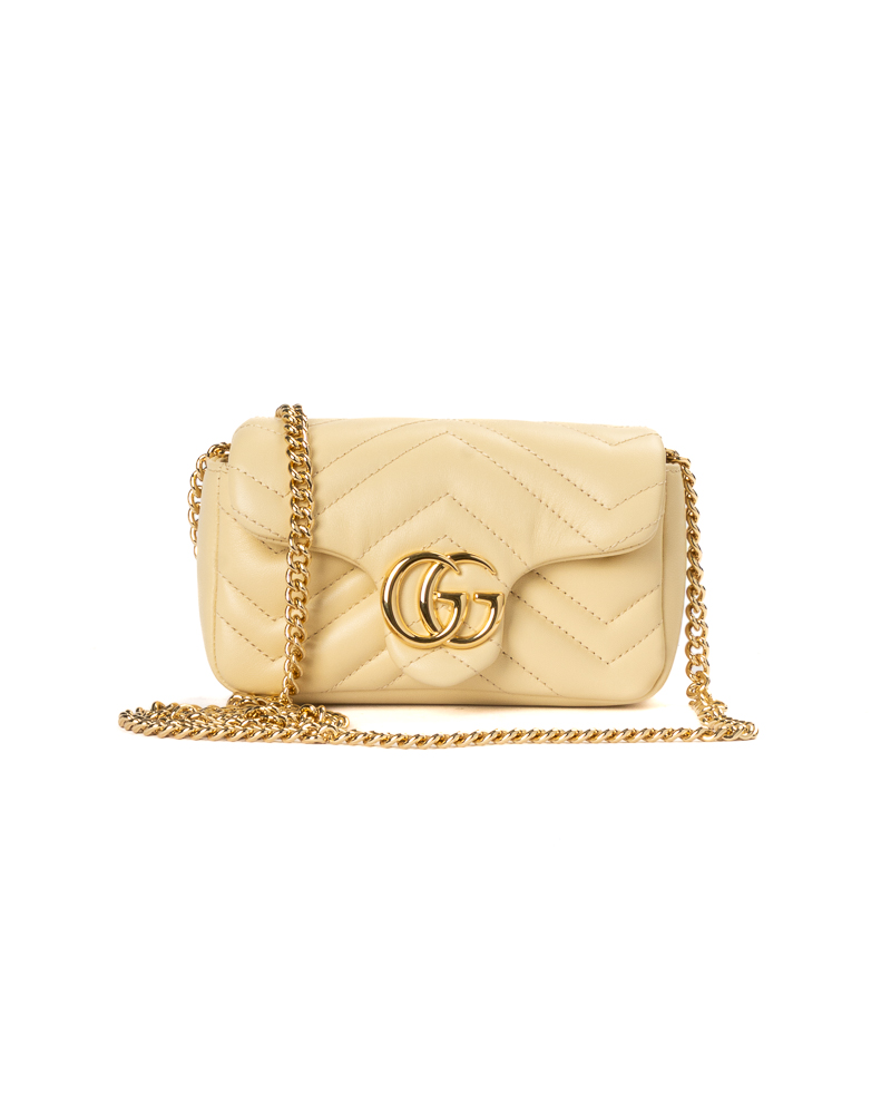 Gucci Mini Marmont 16 Matelassè Puff Gialla