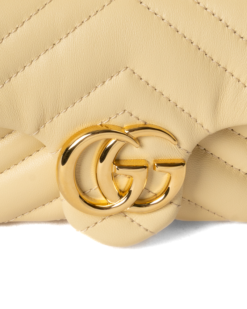 Alternative view of Gucci Mini Marmont 16 Matelassè Puff Gialla