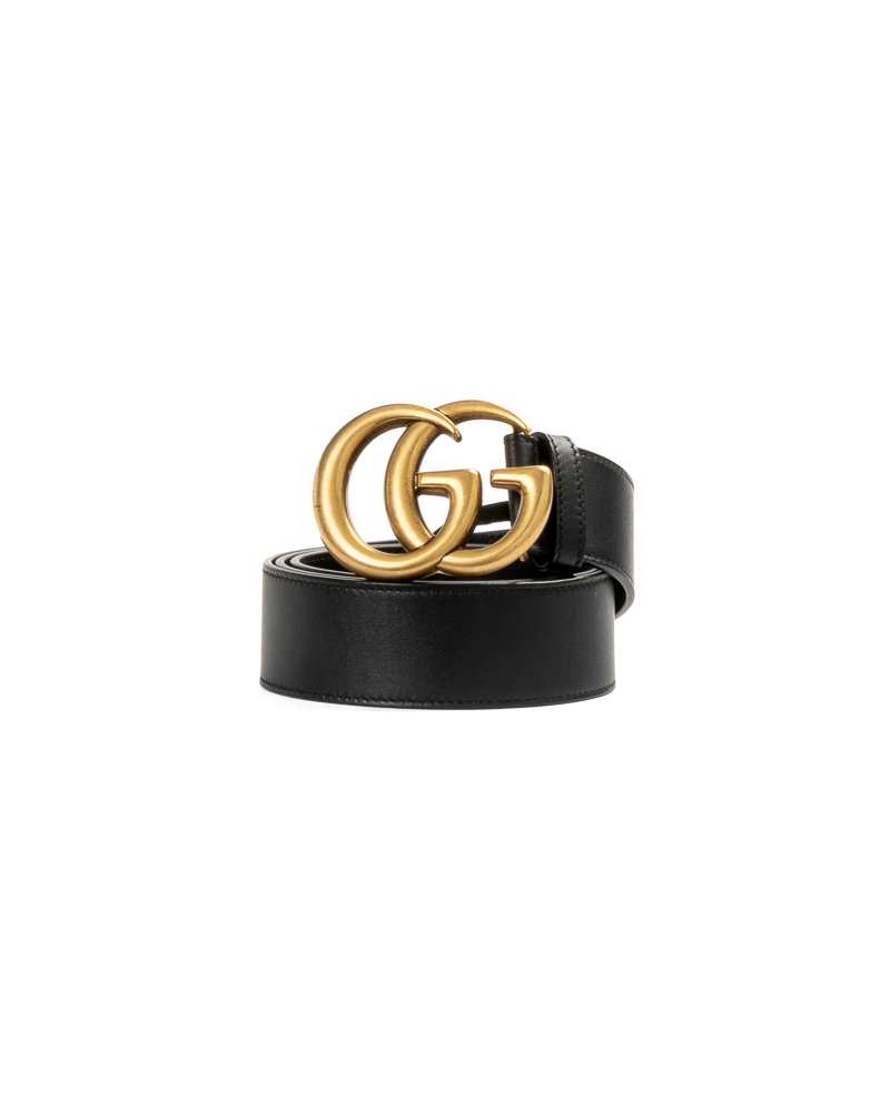Gucci Cintura GG Marmont Nera