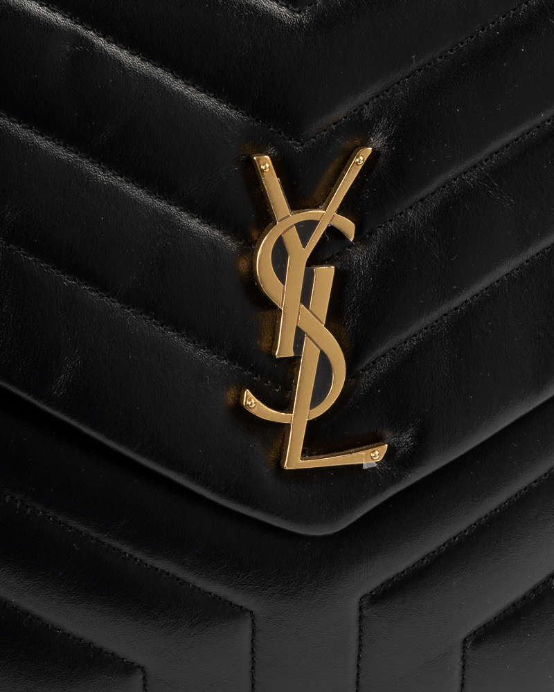 Alternative view of Saint Laurent Lou Lou Medium Trapuntata Nera