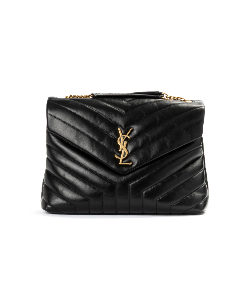 Saint Laurent Lou Lou Medium Trapuntata Nera