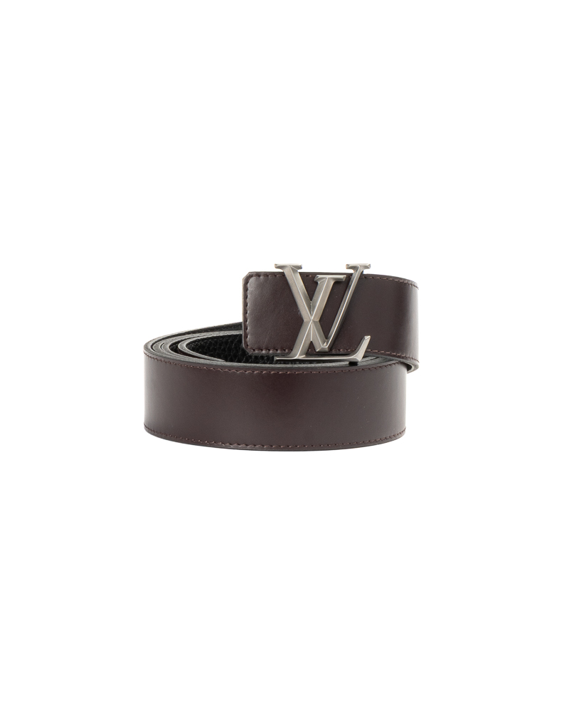 Louis Vuitton Cintura Pyramide Reversibile Nera/Viola