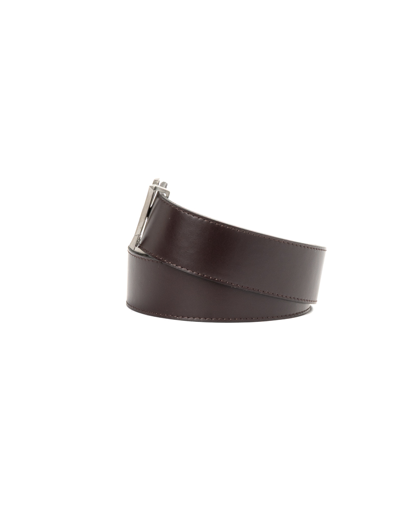 Alternative view of Louis Vuitton Cintura Pyramide Reversibile Nera/Viola