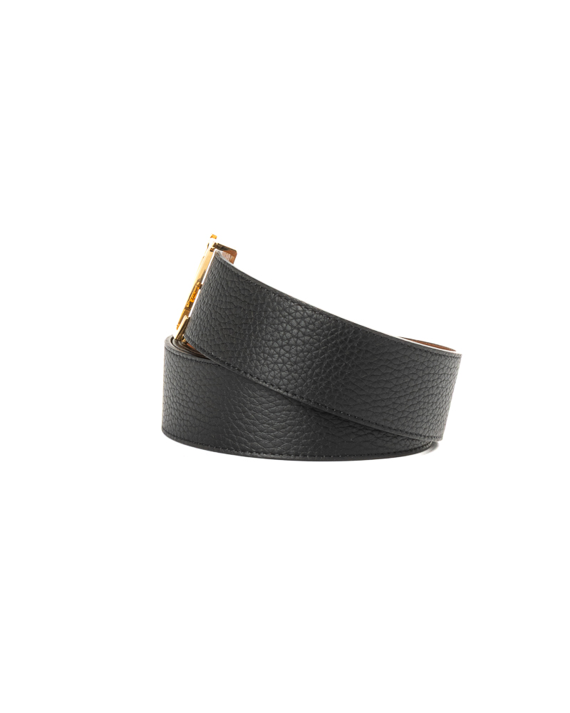 Alternative view of Louis Vuitton Cintura Initiales Reversibile Nera/Cuoio