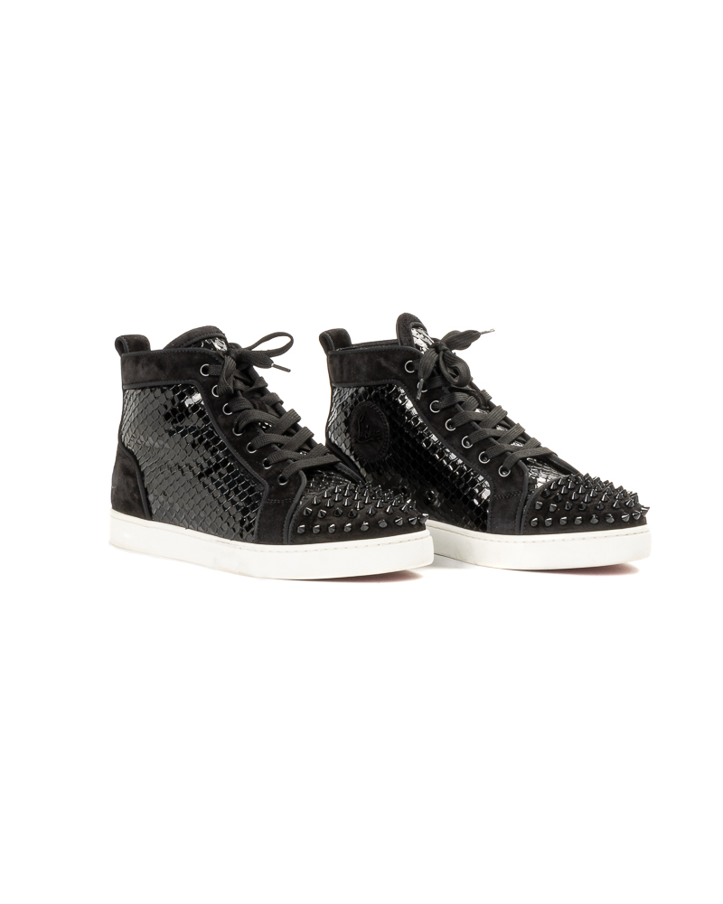 Alternative view of Louboutin Sneaker Louis Orlato Pitonata Nera