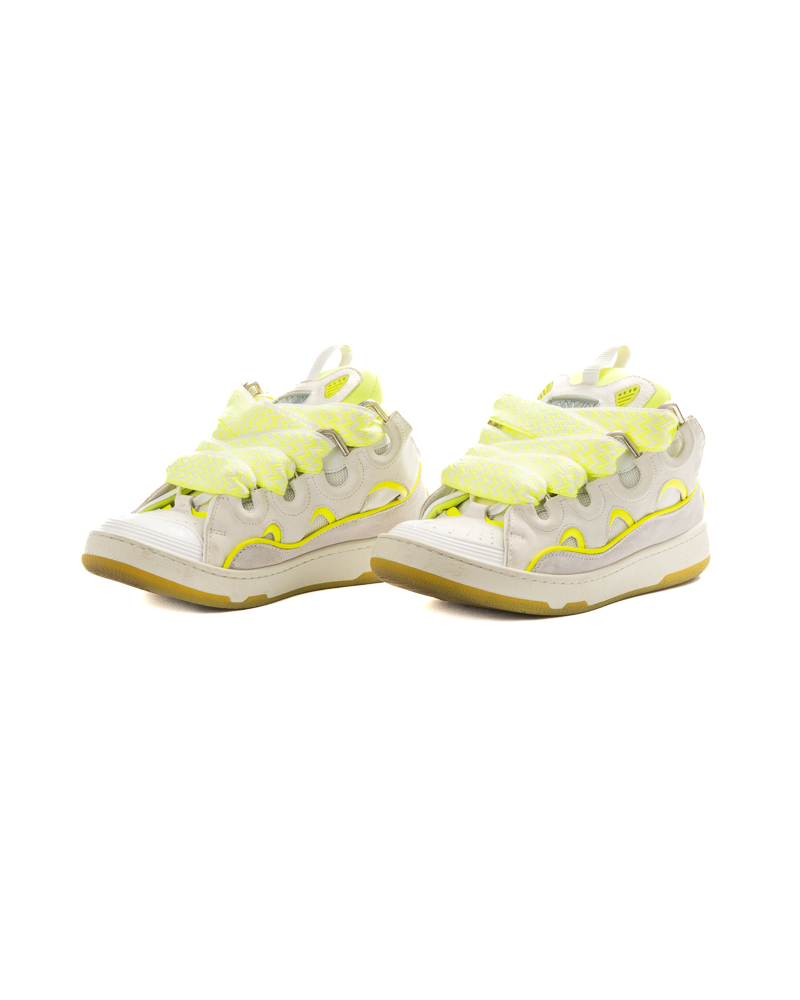 Lanvin Sneakers Crub Bicolor Bianca Gialla