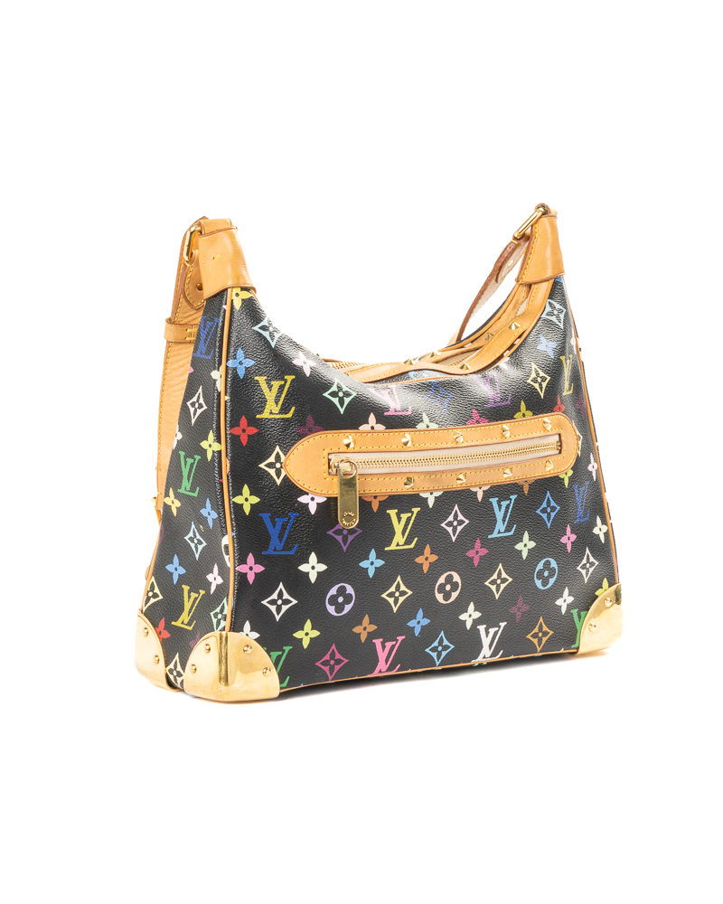 Alternative view of Louis Vuitton Boulogne MM Multicolor Nera