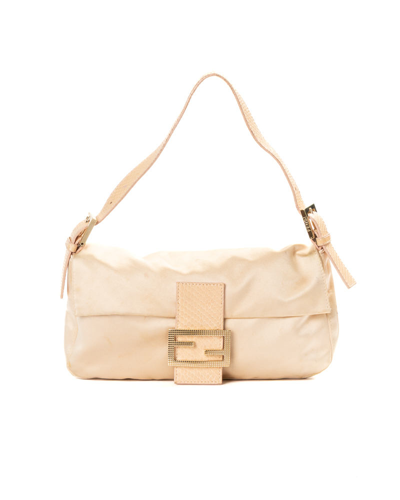 Fendi Baguette Vintage Raso Pitonata Rosa