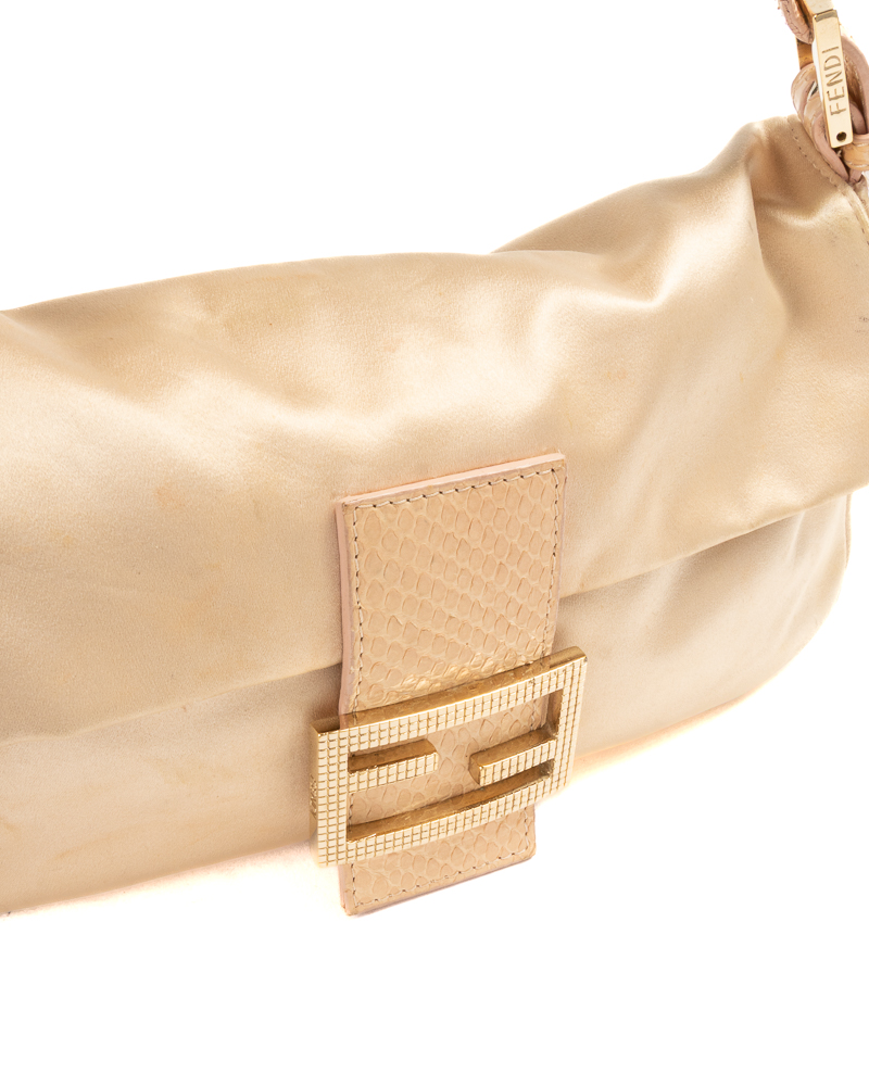 Alternative view of Fendi Baguette Vintage Raso Pitonata Rosa
