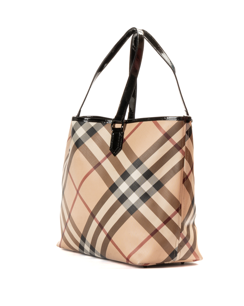 Alternative view of Burberry Shopper Large Check Beige Nera