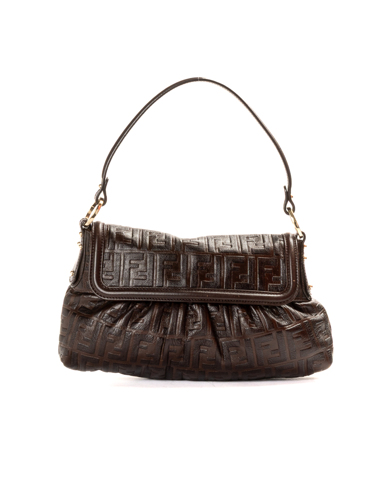 Fendi Chef Medium FF Logomania Marrone