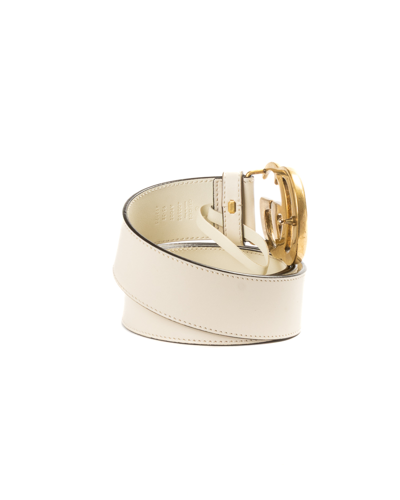 Alternative view of Gucci Cintura GG Marmont Bianca