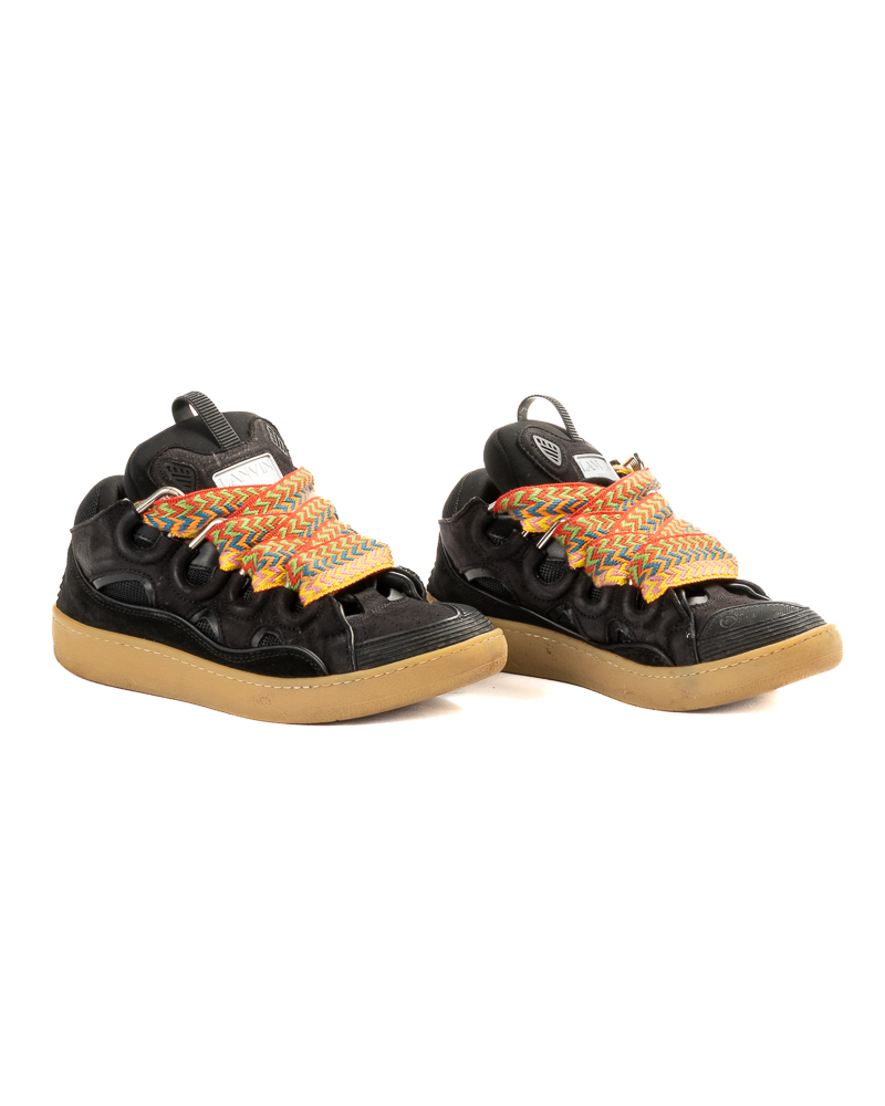 Alternative view of Lanvin Sneakers Curb Nabuk Nera Multicolor