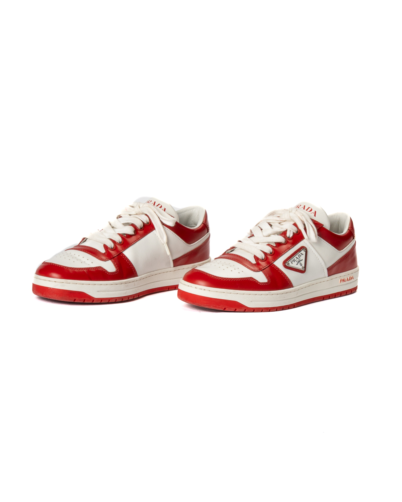Prada Sneaker Downtown Bicolor Rossa