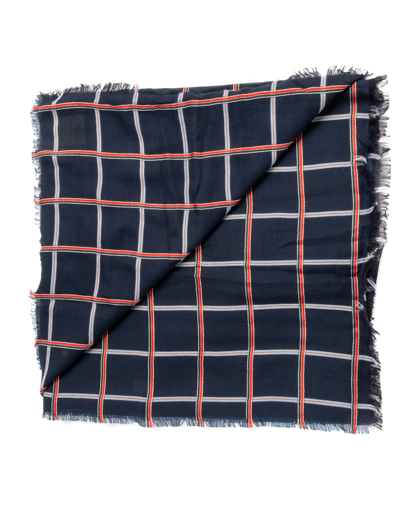 Alternative view of Louis Vuitton Scialle Quadri Monogram Blu