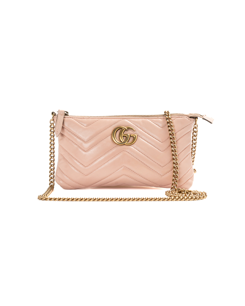 Gucci Pochette Small GG Marmont Rosa