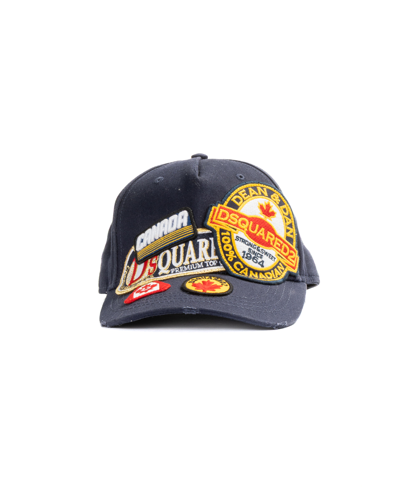 Dsquared Berretto Patch Canada Blu