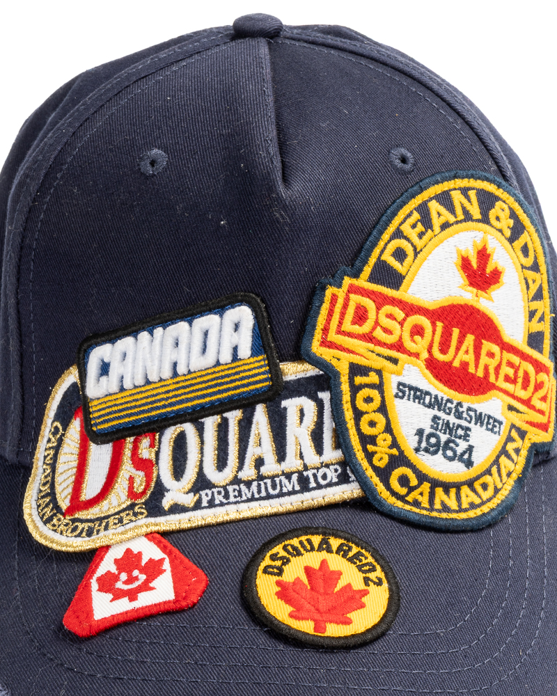 Alternative view of Dsquared Berretto Patch Canada Blu
