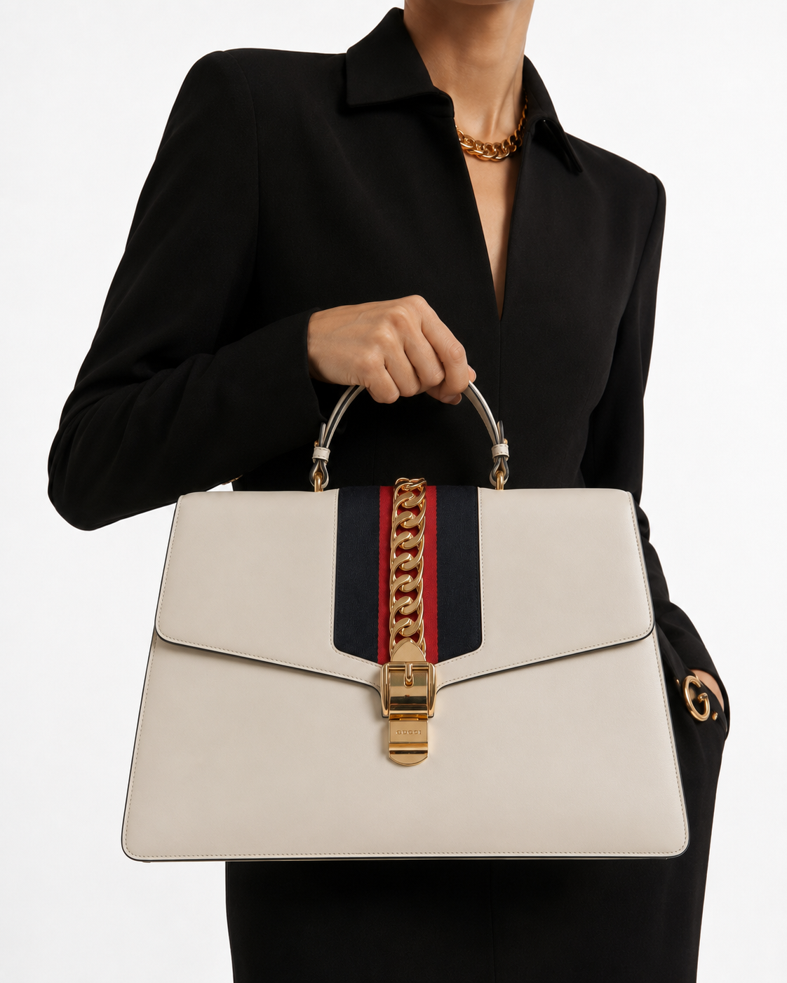 Alternative view of Gucci Sylvie XXL Web Bianca