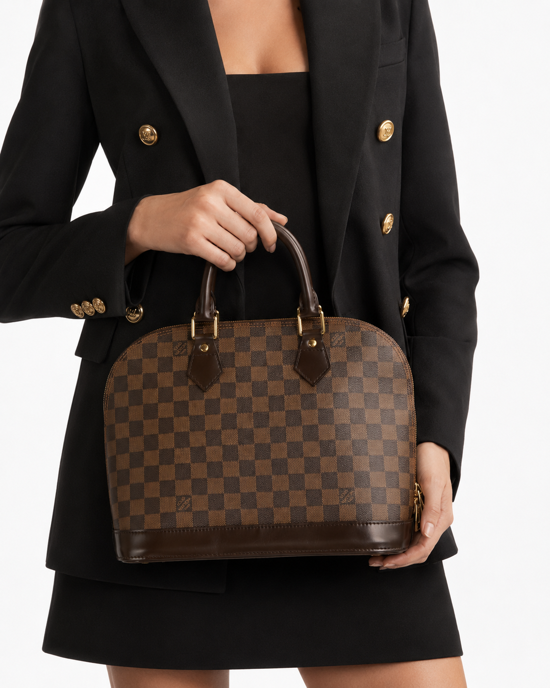 Alternative view of Louis Vuitton Alma PM Damier Ebene