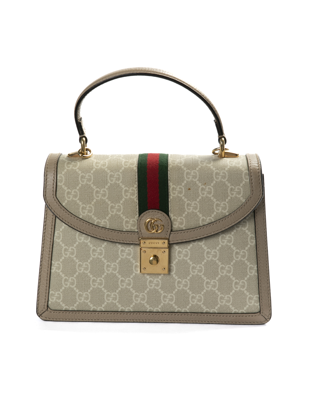 Gucci Ophidia Top Handle Small GG Supreme Bianco