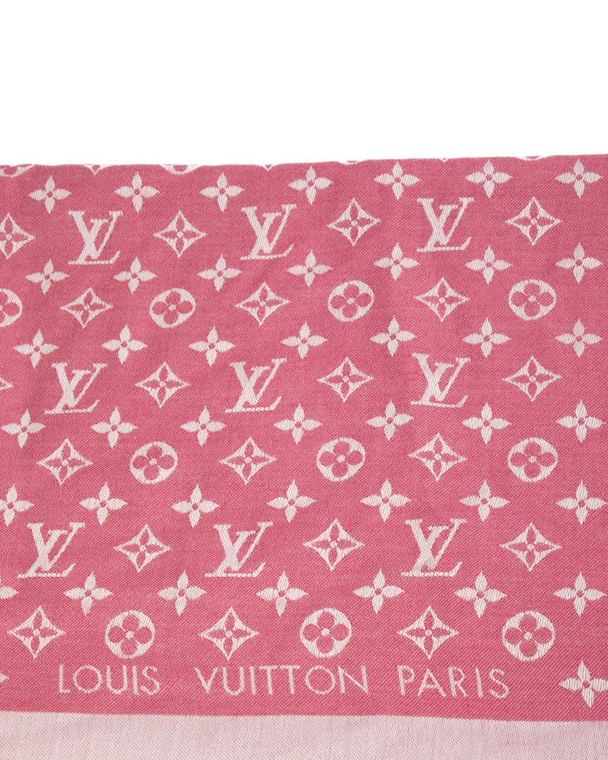 Alternative view of Louis Vuitton Scialle Monogram Denim Rosa