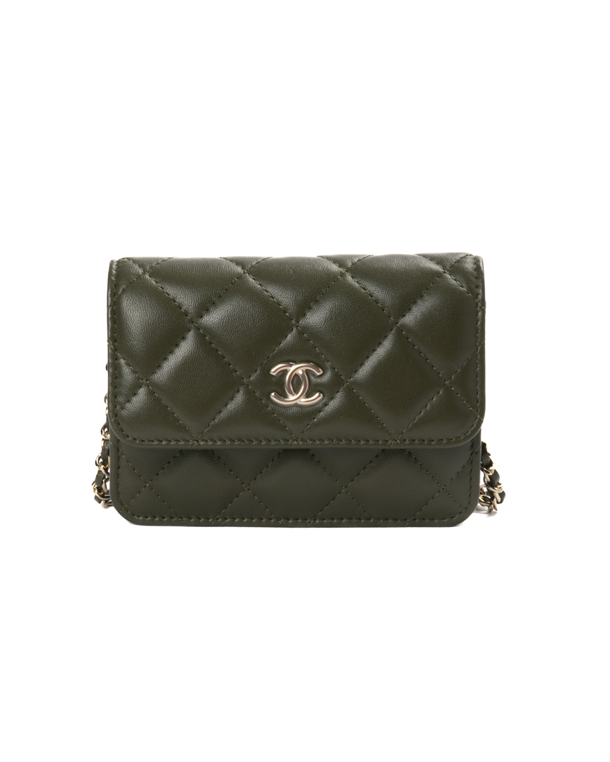 Chanel Belt Bag Chain Mini Timeless Verde