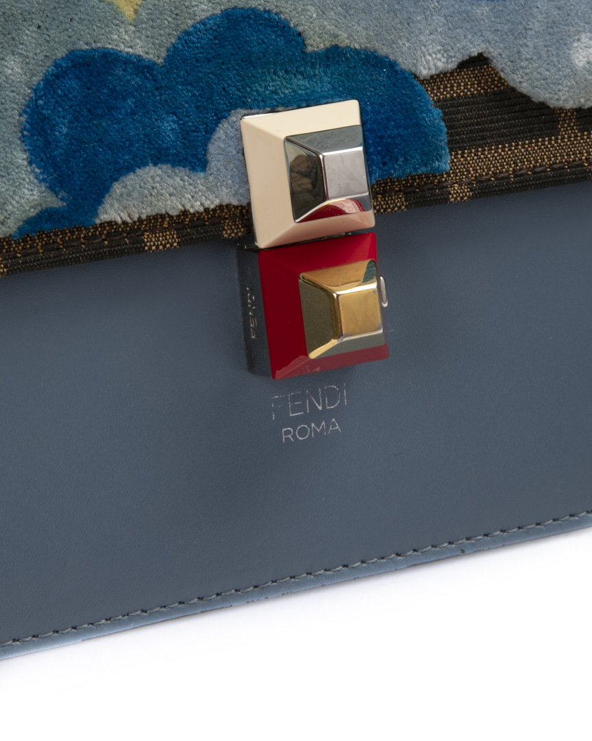 Alternative view of Fendi Kan I Flowe Medium FF Azzurra