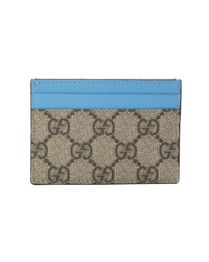 Gucci Portacarte GG Supreme Azzurro