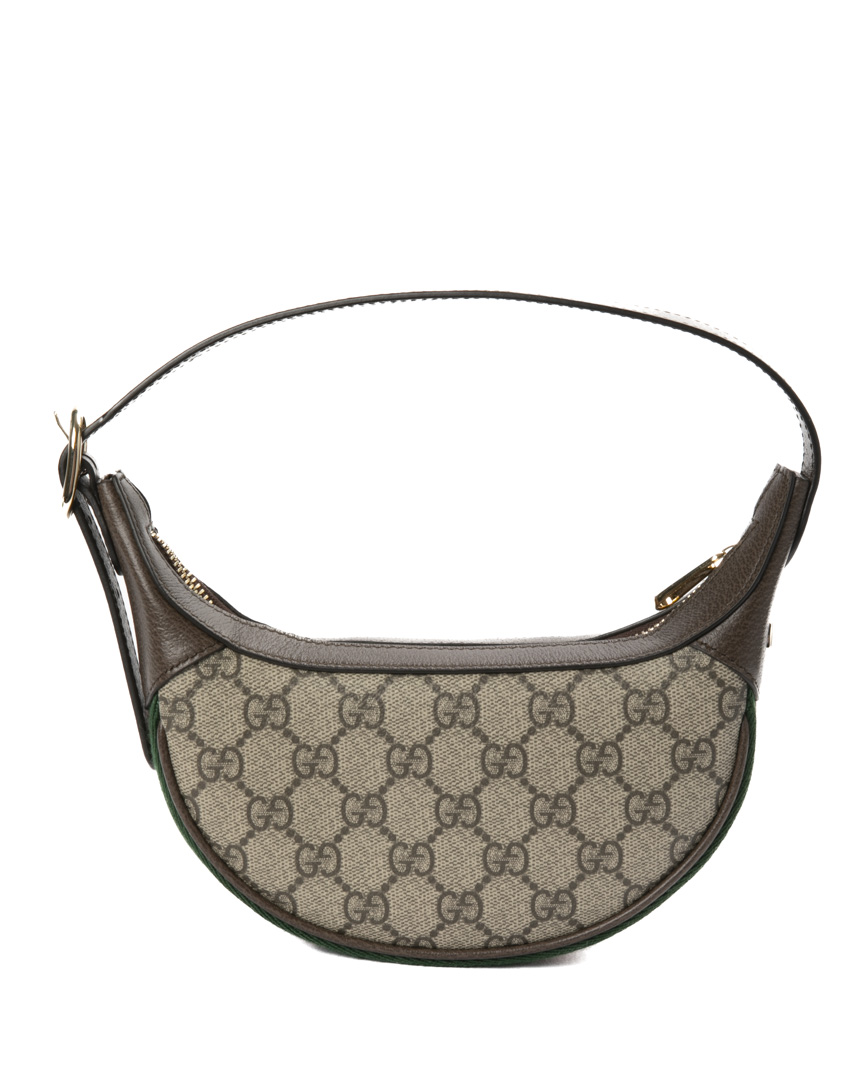 Gucci Mezzaluna Ophidia GG Supreme Marrone