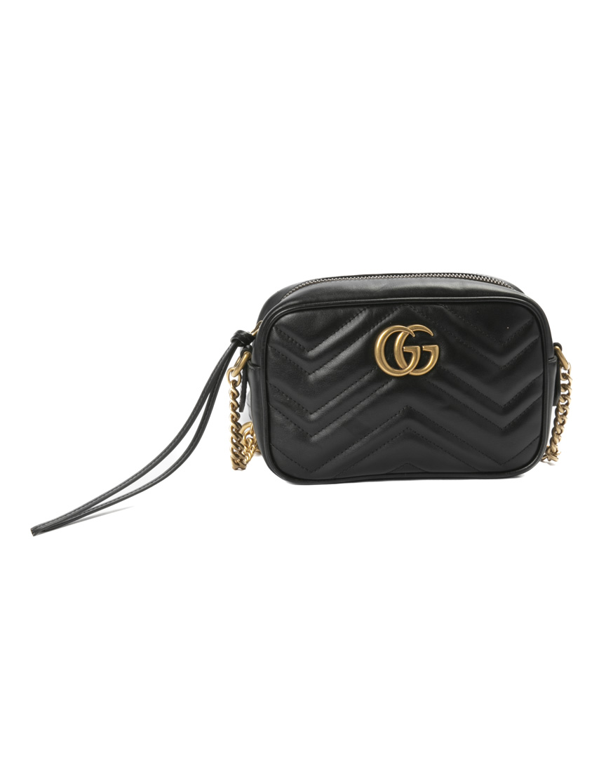 Gucci Marmont Camera Bag Matelassè Nera