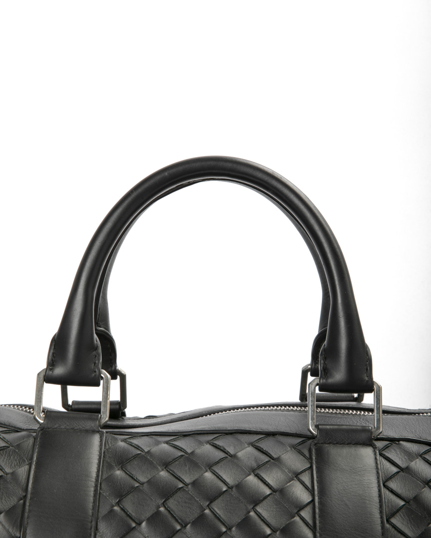 Alternative view of Bottega Veneta Borsone Cabina 50 Intrecciato Nero