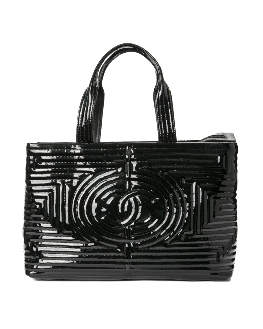 Chanel Tote Coco Ming Large Vernice Nera