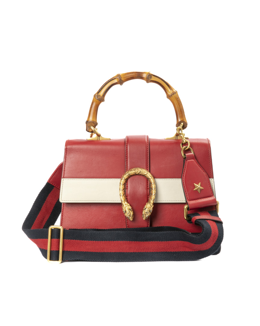 Gucci Dionysus Bamboo Medium Tricolor Rosso
