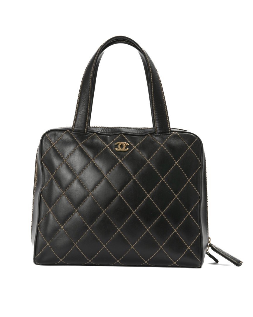 Chanel Tote Wild Stick Coco Vintage Nero