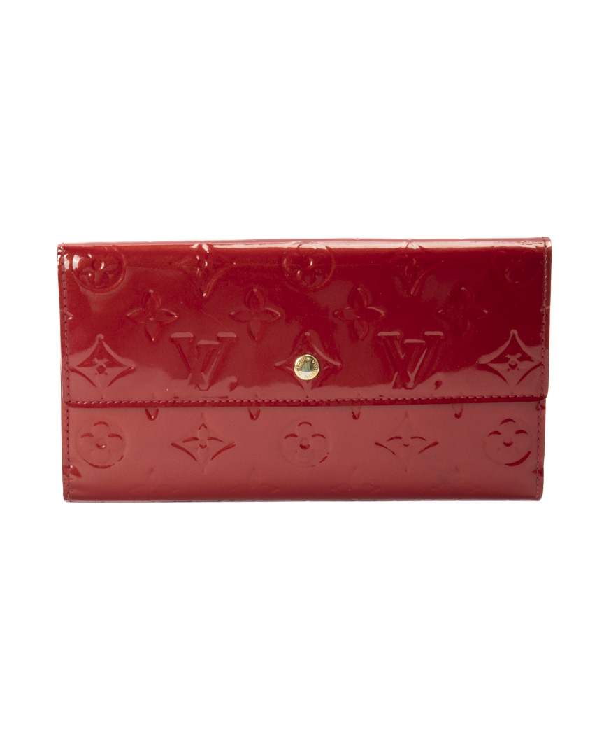 Louis Vuitton Portafoglio Clip Vernice Rosso