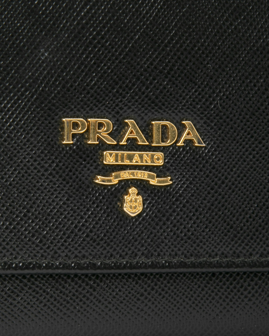 Alternative view of Prada Pochette Wallet On Chain Saffiano Nera