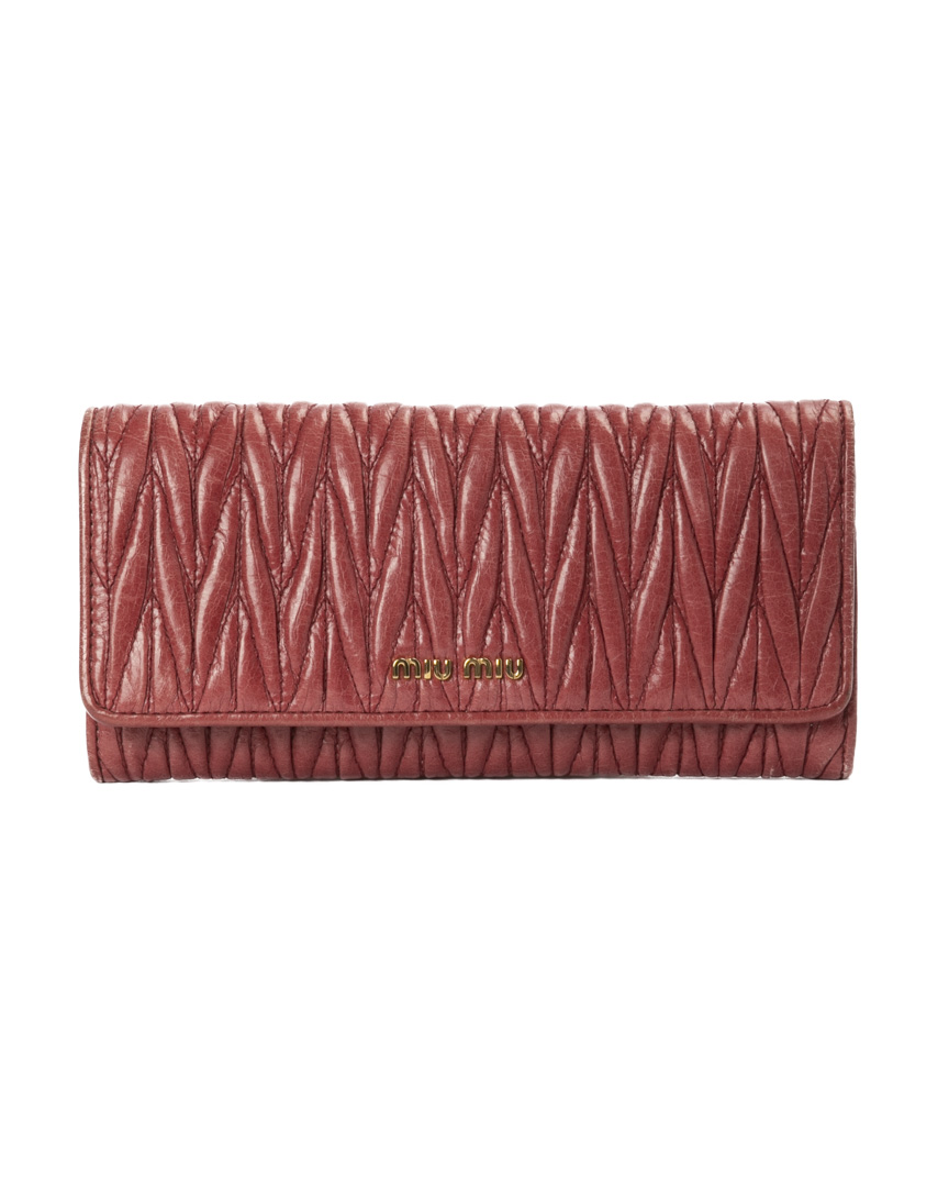 Miu Miu Pochette Wallet On Chain Groffata Rosa