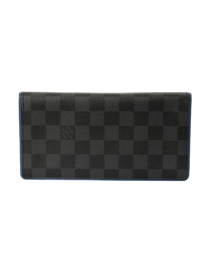 Louis Vuitton Portafoglio Brazza Blu Damier Graphite