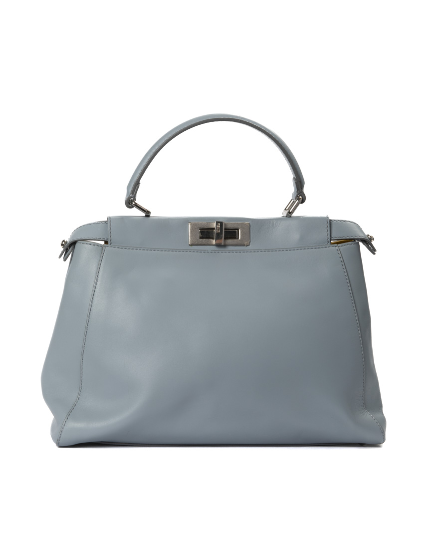 Fendi Peekaboo Medium Azzurro Polvere