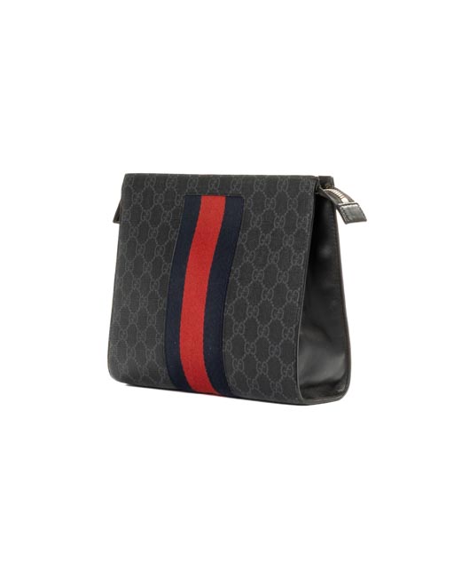 Alternative view of Gucci Pochette Ophidia Medium Web GG Supreme Blu