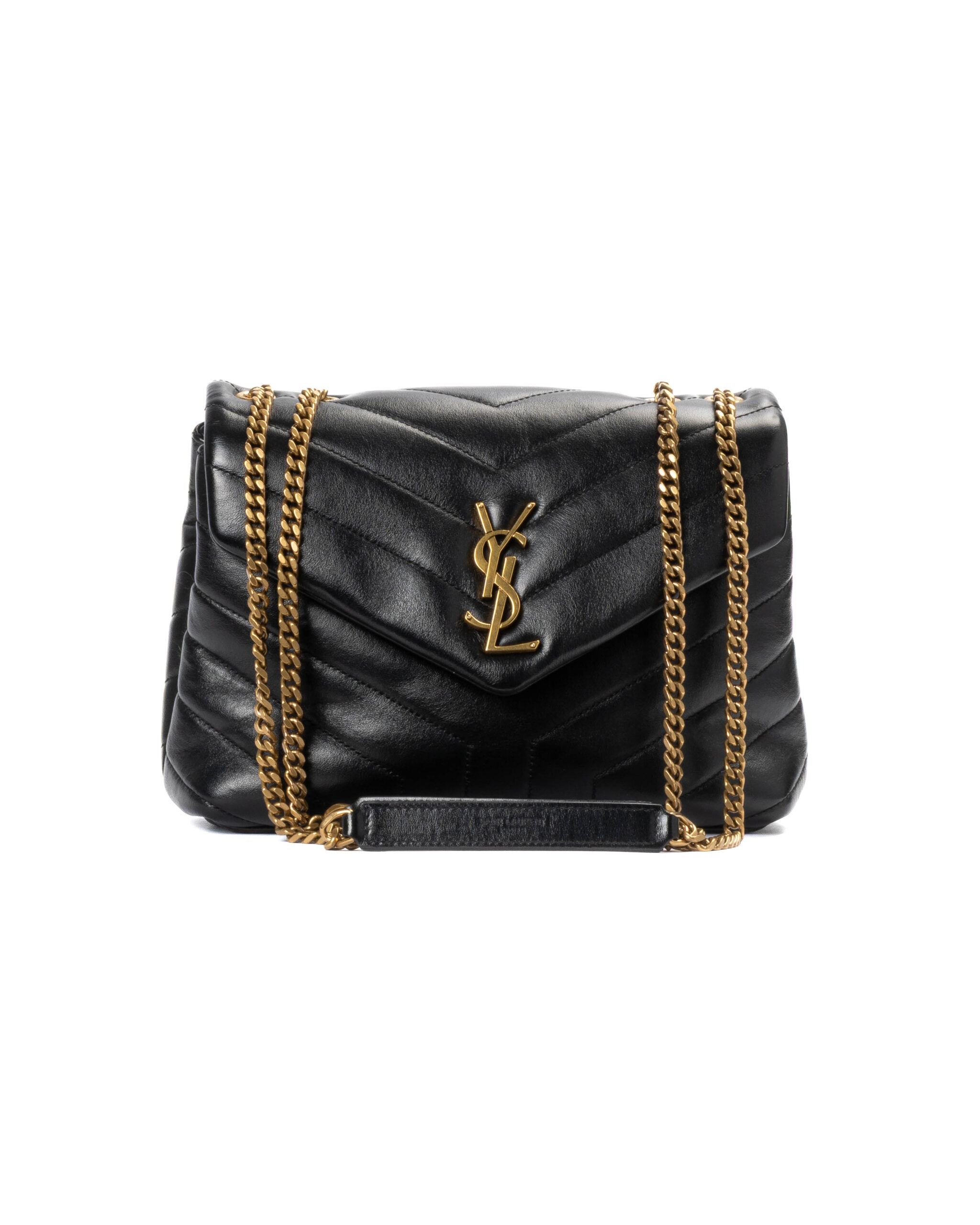 Alternative view of Saint Laurent Lou Lou Small Trapuntata Nera