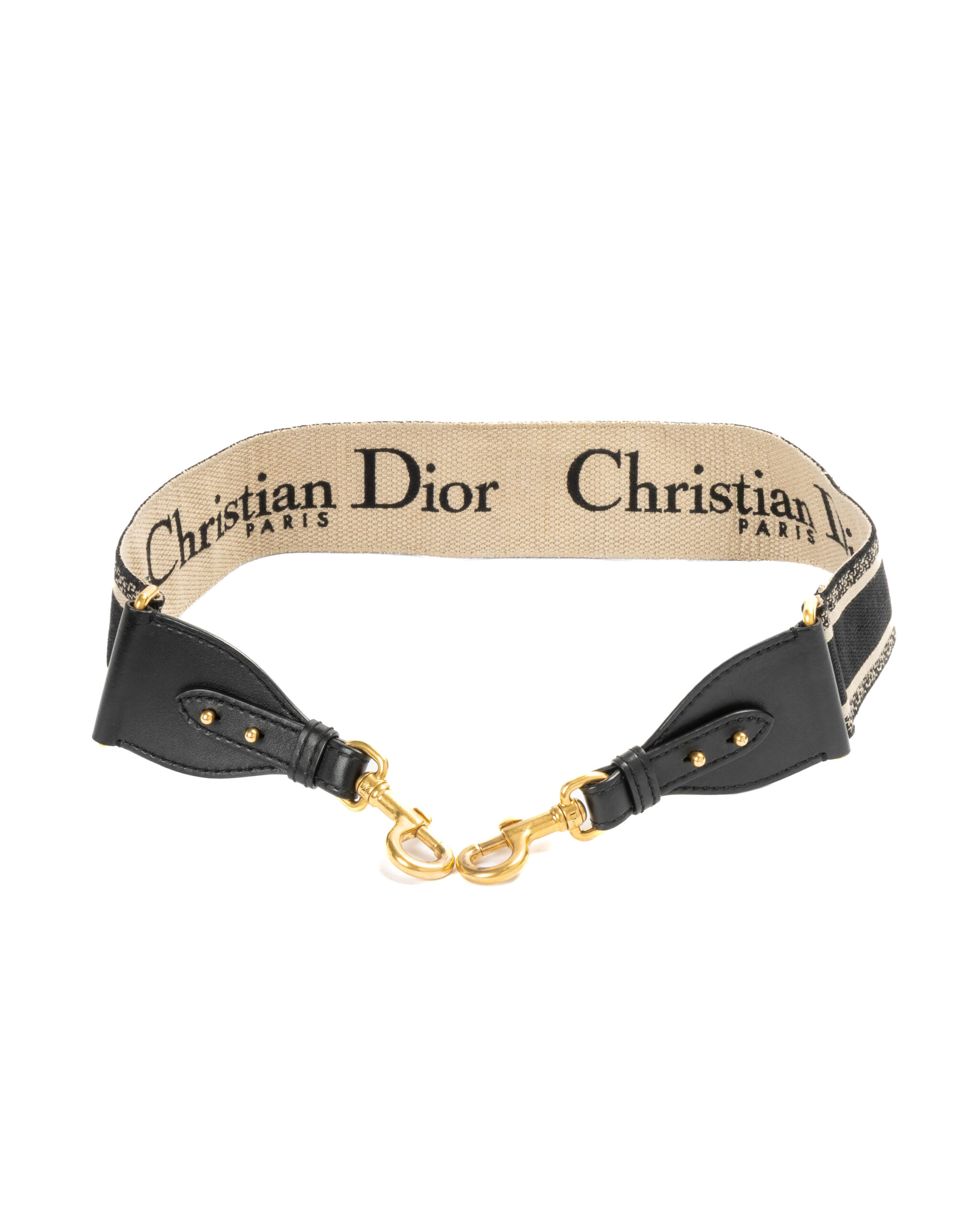 Dior Tracolla Amovibile Jacquard Nera