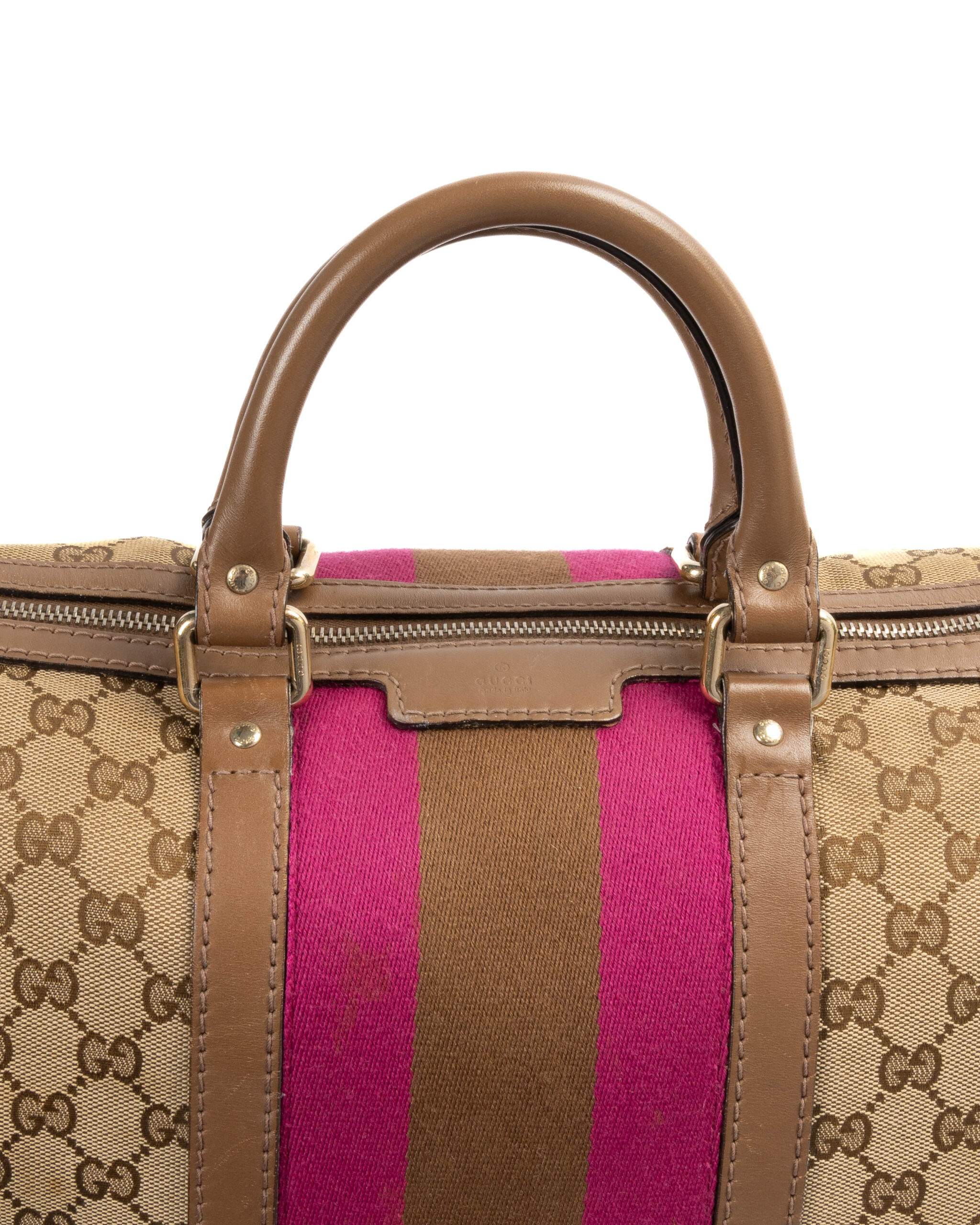 Alternative view of Gucci Boston Web Medium GG Supreme Marrone
